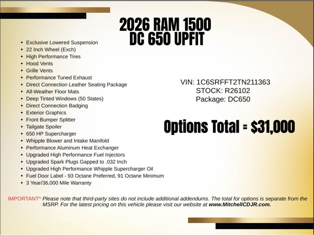 2026 RAM 1500 RAM 1500 BIG HORN CREW CAB 4X4 5'7' BOX