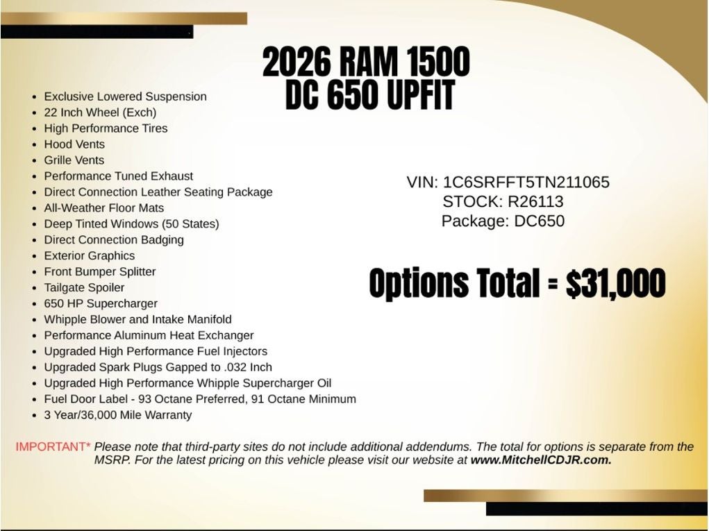 2026 RAM 1500 RAM 1500 BIG HORN CREW CAB 4X4 5'7' BOX