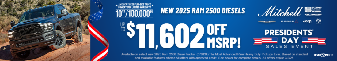 NEW 2025 RAM 2500 DIESELS