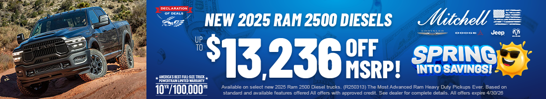 NEW 2025 RAM 2500 DIESELS