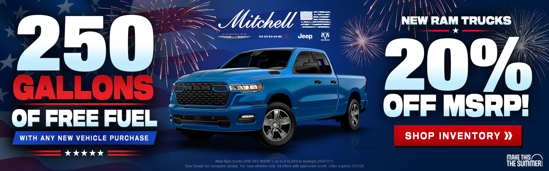 Ram 20% off